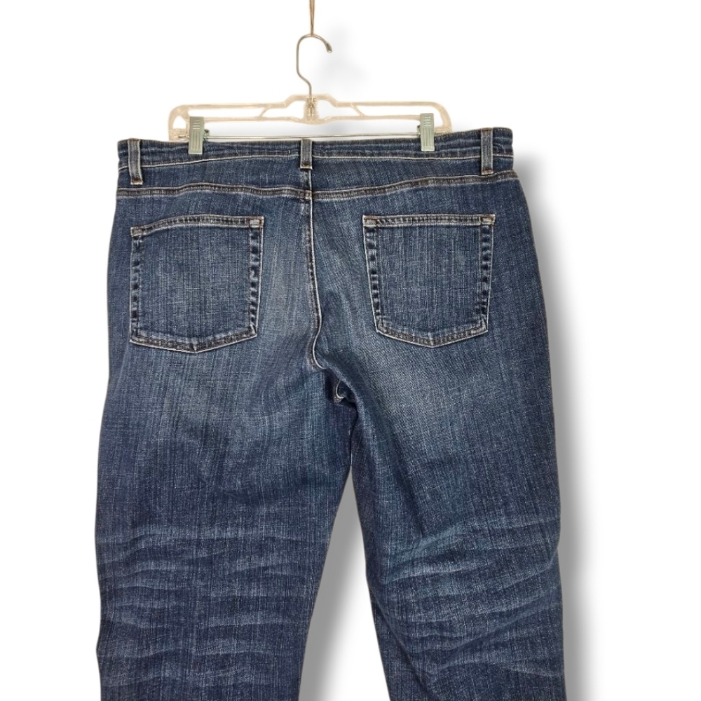 Eileen Fisher Size 16 Straight Leg Jean Organic Cotton Womens - Picture 10 of 12